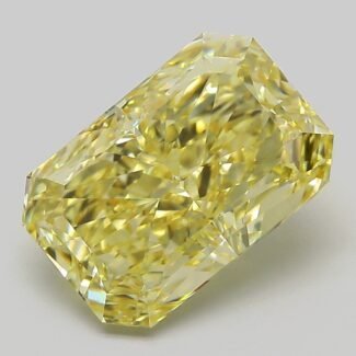 5.01 Carat Fancy Intense Yellow Cut Cornered Rectangular Modified Brilliant Lab Grown Diamond | VS1 | IGI Certified | ARM1261