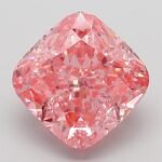 3.03 Carat Fancy Vivid Pink Square Cushion Modified Brilliant Lab Grown Diamond | VVS2 | IGI Certified | ARM170