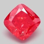 2.04 Carat Fancy Vivid Red Square Cushion Modified Brilliant Lab Grown Diamond | VVS2 | IGI Certified | ARM1271