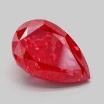 5.57 Carat Fancy Vivid Red Pear Modified Brilliant Lab Grown Diamond | VVS2 | IGI Certified | ARM1283