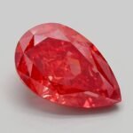 4.75 Carat Fancy Vivid Red Pear Modified Brilliant Lab Grown Diamond | VS1 | IGI Certified | ARM1288