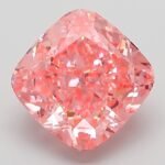 3.03 Carat Fancy Vivid Pink Square Cushion Modified Brilliant Lab Grown Diamond | VVS2 | IGI Certified | ARM173