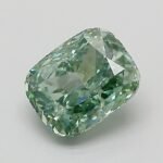 1.05 Carat Fancy Vivid Green Cushion Modified Brilliant Lab Grown Diamond | VS1 | IGI Certified | ARM1304