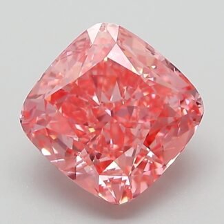 3.03 Carat Fancy Vivid Pink Square Cushion Modified Brilliant Lab Grown Diamond | VS1 | IGI Certified | ARM174