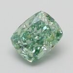 1.07 Carat Fancy Vivid Green Cushion Modified Brilliant Lab Grown Diamond | VVS2 | IGI Certified | ARM1318