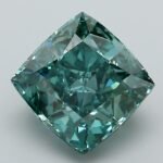 3.55 Carat Fancy Vivid Blue Square Cushion Modified Brilliant Lab Grown Diamond | VS1 | IGI Certified | ARM1322