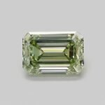 0.55 Carat Fancy Intense Green Emerald Cut Lab Grown Diamond | VVS2 | IGI Certified | ARM1326