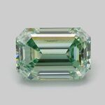 1.08 Carat Fancy Green Emerald Cut Lab Grown Diamond | VS1 | IGI Certified | ARM1328