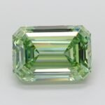 3.1 Carat Fancy Vivid Green Emerald Cut Lab Grown Diamond | VVS2 | IGI Certified | ARM1330