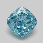 1.05 Carat Fancy Vivid Blue Square Cushion Modified Brilliant Lab Grown Diamond | VS1 | IGI Certified | ARM1342