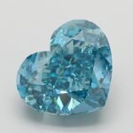 3.07 Carat Fancy Vivid Greenish Blue Heart Modified Brilliant Lab Grown Diamond | VVS2 | IGI Certified | ARM1351