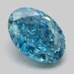 2.07 Carat Fancy Vivid Blue Oval Modified Brilliant Lab Grown Diamond | VVS2 | IGI Certified | ARM1359