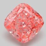 3.04 Carat Fancy Vivid Pink Square Cushion Modified Brilliant Lab Grown Diamond | VS1 | IGI Certified | ARM179