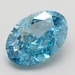 3 Carat Fancy Vivid Blue Oval Modified Brilliant Lab Grown Diamond | VVS2 | IGI Certified | ARM1360