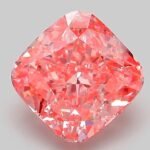 3.04 Carat Fancy Vivid Pink Square Cushion Modified Brilliant Lab Grown Diamond | VVS2 | IGI Certified | ARM181