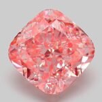 3.04 Carat Fancy Vivid Pink Square Cushion Modified Brilliant Lab Grown Diamond | VVS2 | IGI Certified | ARM182