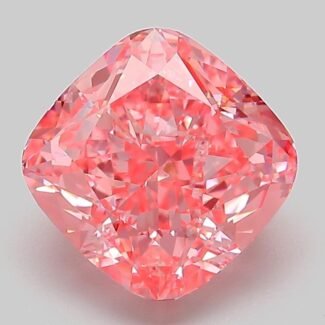 3.04 Carat Fancy Vivid Pink Square Cushion Modified Brilliant Lab Grown Diamond | VS1 | IGI Certified | ARM183