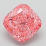 3.04 Carat Fancy Vivid Pink Square Cushion Modified Brilliant Lab Grown Diamond | VVS2 | IGI Certified | ARM184