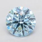 2.58 Carat ROUND | Lab Grown Diamond | Fancy Vivid Blue | VVS2 | IGI Certified | ARM1423