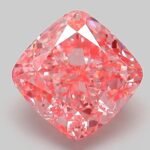 3.06 Carat Fancy Vivid Pink Square Cushion Modified Brilliant Lab Grown Diamond | VVS2 | IGI Certified | ARM192