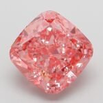 3.06 Carat Fancy Vivid Pink Square Cushion Modified Brilliant Lab Grown Diamond | VVS2 | IGI Certified | ARM197