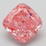 3.07 Carat Fancy Vivid Pink Square Cushion Modified Brilliant Lab Grown Diamond | VVS2 | IGI Certified | ARM200