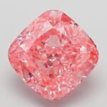 3.07 Carat Fancy Vivid Pink Square Cushion Modified Brilliant Lab Grown Diamond | VVS2 | IGI Certified | ARM201