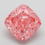 3.07 Carat Fancy Vivid Pink Square Cushion Modified Brilliant Lab Grown Diamond | VS1 | IGI Certified | ARM202