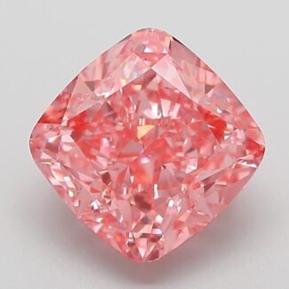 3.07 Carat Fancy Vivid Pink Square Cushion Modified Brilliant Lab Grown Diamond | VS1 | IGI Certified | ARM202
