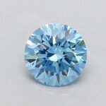 1.53 Carat ROUND | Lab Grown Diamond | Fancy Vivid Blue | VS2 | IGI Certified | ARM1580