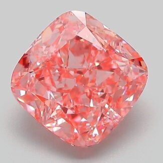 3.08 Carat Fancy Vivid Pink Square Cushion Modified Brilliant Lab Grown Diamond | VS1 | IGI Certified | ARM209