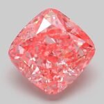 3.08 Carat Fancy Vivid Pink Square Cushion Modified Brilliant Lab Grown Diamond | VS1 | IGI Certified | ARM210
