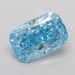 3.59 Carat CUSHION | Lab Grown Diamond | Fancy Vivid Blue | VVS2 | IGI Certified | ARM1717
