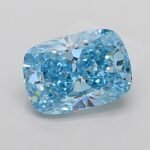 3.54 Carat CUSHION | Lab Grown Diamond | Fancy Vivid Blue | VS1 | IGI Certified | ARM1745