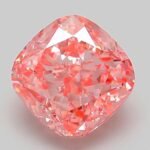 3.09 Carat Fancy Vivid Pink Square Cushion Modified Brilliant Lab Grown Diamond | VS1 | IGI Certified | ARM223