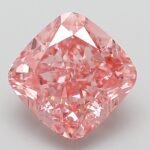 3.09 Carat Fancy Vivid Pink Square Cushion Modified Brilliant Lab Grown Diamond | VS1 | IGI Certified | ARM225