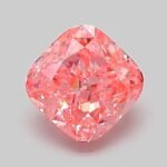 1.08 Carat Fancy Vivid Pink Square Cushion Modified Brilliant Lab Grown Diamond | VVS2 | IGI Certified | ARM065