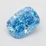 2.54 Carat CUSHION | Lab Grown Diamond | Fancy Vivid Blue | VS1 | IGI Certified | ARM1891