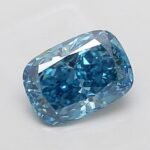 1.5 Carat CUSHION | Lab Grown Diamond | Fancy Vivid Blue | VS2 | IGI Certified | ARM1947