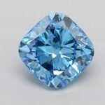 2.3 Carat SQ.CUSHION | Lab Grown Diamond | Fancy Vivid Blue | VS1 | IGI Certified | ARM1970