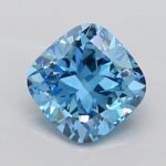 2.25 Carat SQ.CUSHION | Lab Grown Diamond | Fancy Vivid Blue | VS1 | IGI Certified | ARM1972