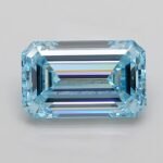 5.04 Carat EMERALD | Lab Grown Diamond | Fancy Intense Blue | VS1 | IGI Certified | ARM1985