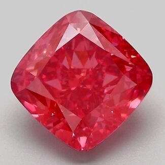 3.13 Carat Fancy Vivid Pink Square Cushion Modified Brilliant Lab Grown Diamond | VS1 | IGI Certified | ARM240