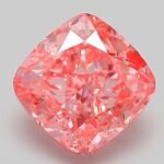 3.14 Carat Fancy Vivid Pink Square Cushion Modified Brilliant Lab Grown Diamond | VVS2 | IGI Certified | ARM241