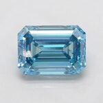2.04 Carat EMERALD | Lab Grown Diamond | Fancy Vivid Blue | I1 | IGI Certified | ARM2007