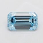 1.5 Carat EMERALD | Lab Grown Diamond | Fancy Vivid Blue | VS2 | IGI Certified | ARM2020