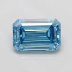 1 Carat EMERALD | Lab Grown Diamond | Fancy Vivid Blue | VS1 | IGI Certified | ARM2029