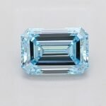 1.16 Carat EMERALD | Lab Grown Diamond | Fancy Vivid Blue | VS2 | IGI Certified | ARM2032