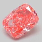 3.18 Carat Fancy Vivid Pink Cushion Modified Brilliant Lab Grown Diamond | VVS2 | IGI Certified | ARM253