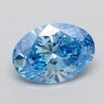 4.09 Carat OVAL | Lab Grown Diamond | Fancy Vivid Blue | VS2 | IGI Certified | ARM2144